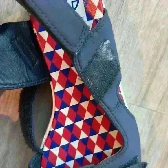 Tory Burch Tory Sport Velcro Sandals Navy sz 7.5 (runs small) - Picture 6 of 15